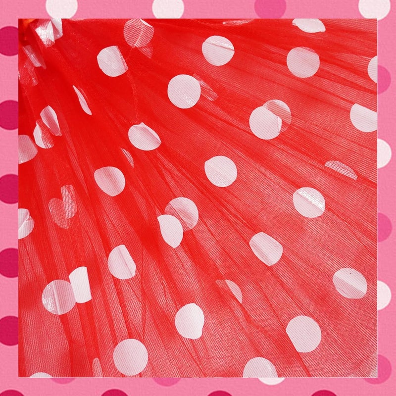 WINROLA Girls' Polka Dot Tutu Glitter Ballet 3 Layer Tulle Dance Skirt Mouse Little Girls 3-8Y Costume Dress Up Tutu - Image 4
